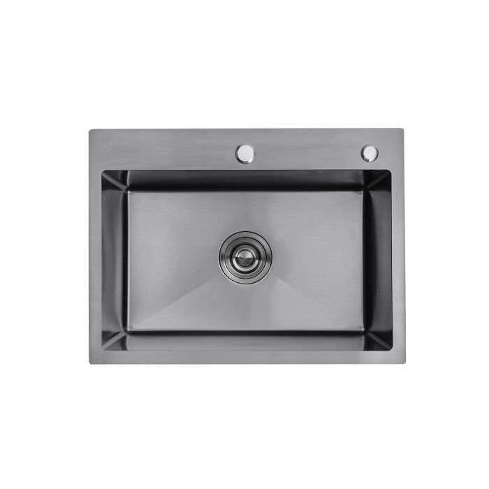 Кухонна мийка Kroner KRP Schwarze - 5843HM PVD (3.0/1.0 мм)