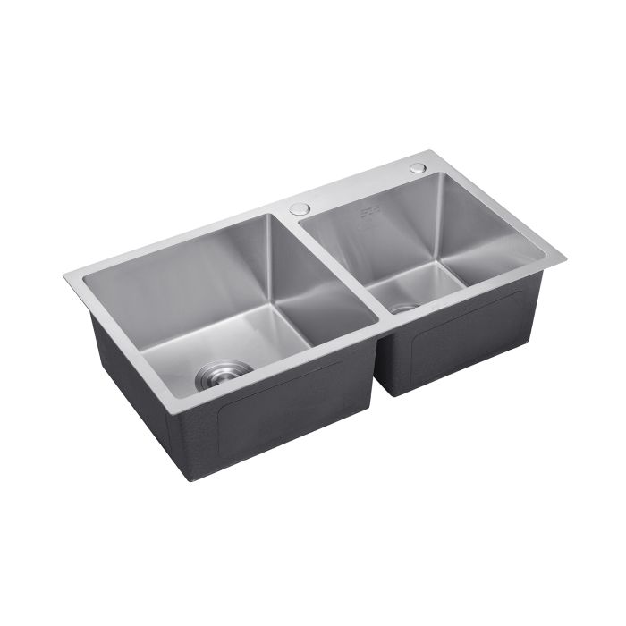 Кухонна мийка Kroner KRP Gebürstet - 7843ZHM (3.0/1.0 мм)