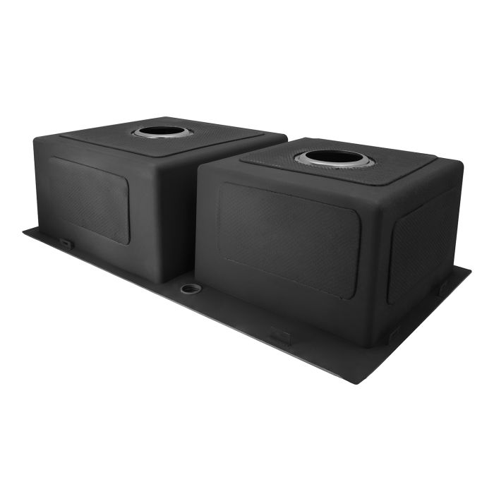 Кухонна мийка Kroner KRP Gebürstet - 7843ZHM (3.0/1.0 мм)