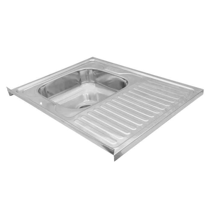 Кухонна мийка накладна Kroner KRP Polierte - 6080R (0.6 мм)