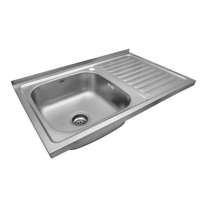 Кухонна мийка накладна Kroner KRP Satin - 5080L (0.8 мм)