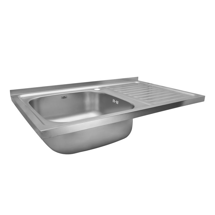 Кухонна мийка накладна Kroner KRP Satin - 5080L (0.8 мм)