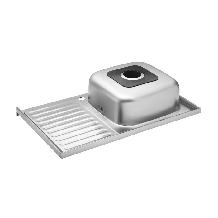 Кухонна мийка накладна Kroner KRP Satin - 5080L (0.8 мм)