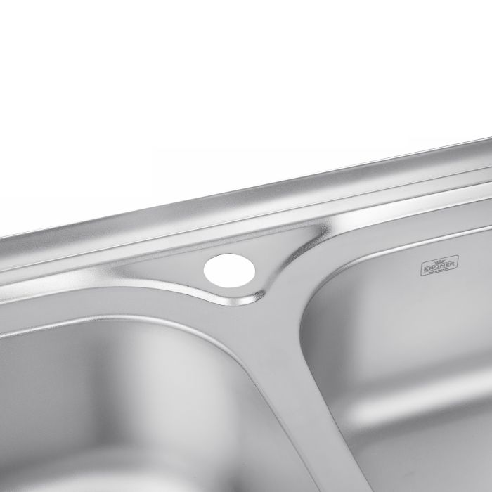 Кухонна мийка накладна Kroner KRP Satin - 5080Z (0.8 мм)