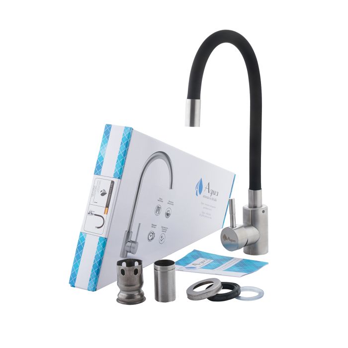 Змішувач для кухні з гнучким виливом Agua Acero - INOX035NS-1