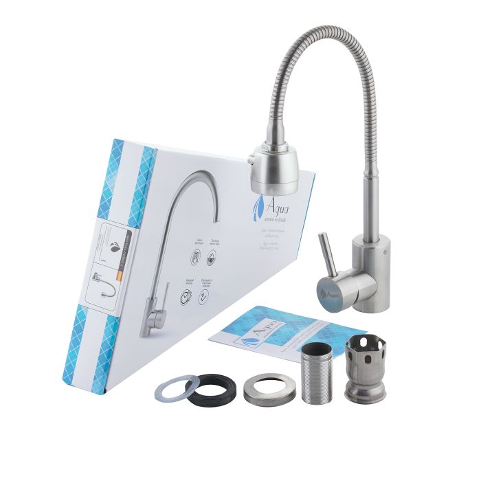 Змішувач для кухні з гнучким виливом Agua Acero - INOX035-2