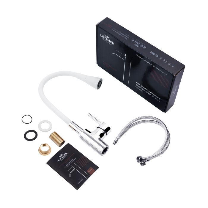 Змішувач для кухні Kroner KRP Kche - C031WHI