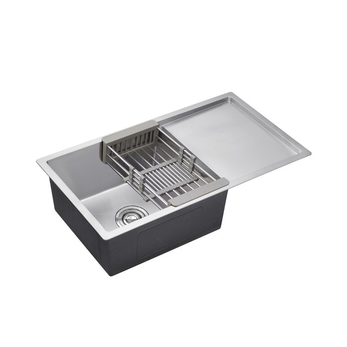 Кухонна мийка Kroner KRP Gebürstet - 7844HM (3.0/1.0 мм)