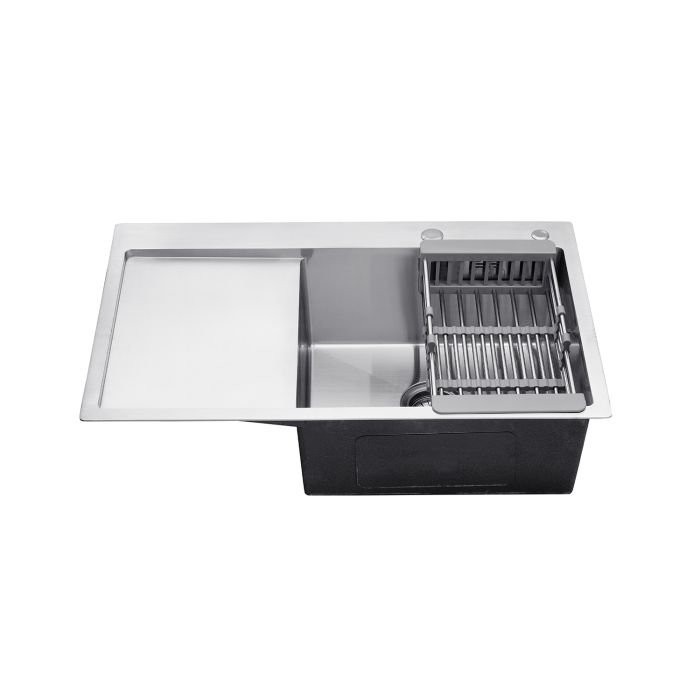 Кухонна мийка Kroner KRP Gebürstet - 7849RHM (3.0/1.0 мм)