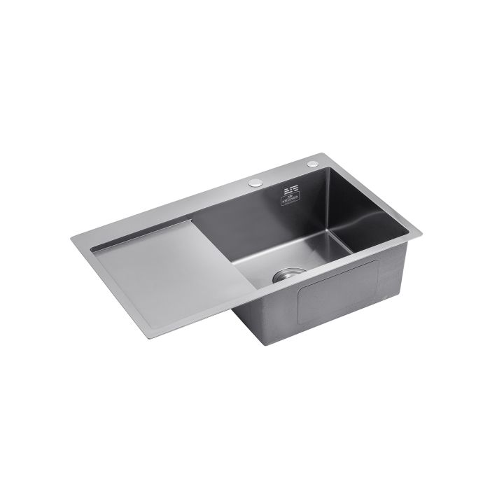 Кухонна мийка Kroner KRP Schwarze - 7849RHM PVD (3.0/1.0 мм)