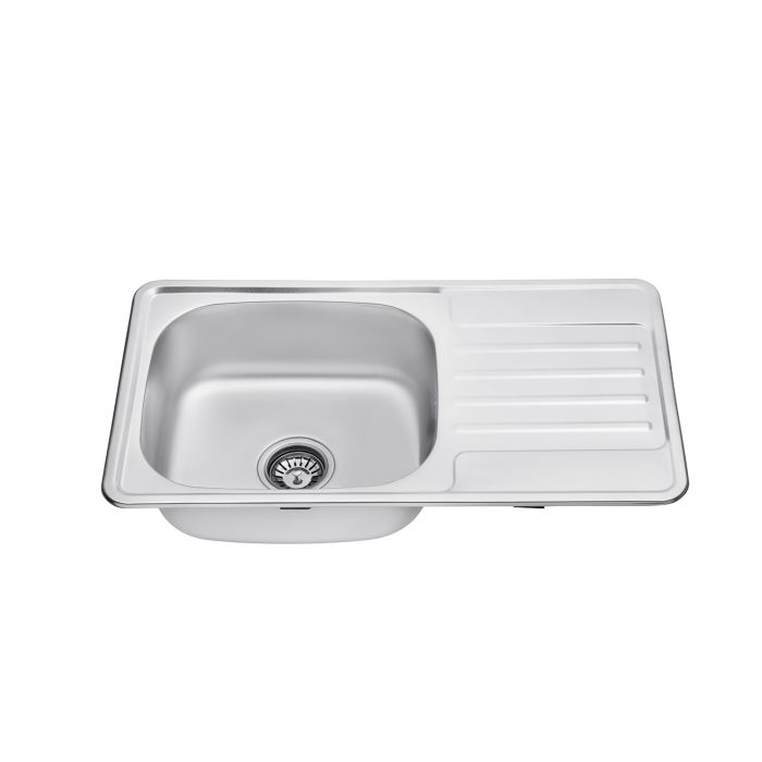 Кухонна мийка Kroner KRP Satin - 7642 (0.8 мм)