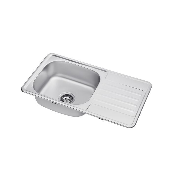 Кухонна мийка Kroner KRP Satin - 7642 (0.8 мм)
