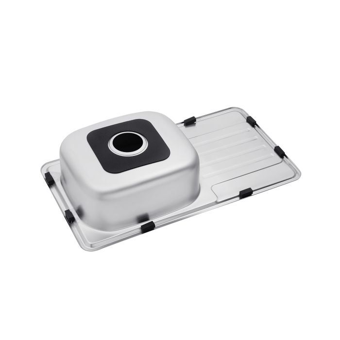 Кухонна мийка Kroner KRP Satin - 7642 (0.8 мм)