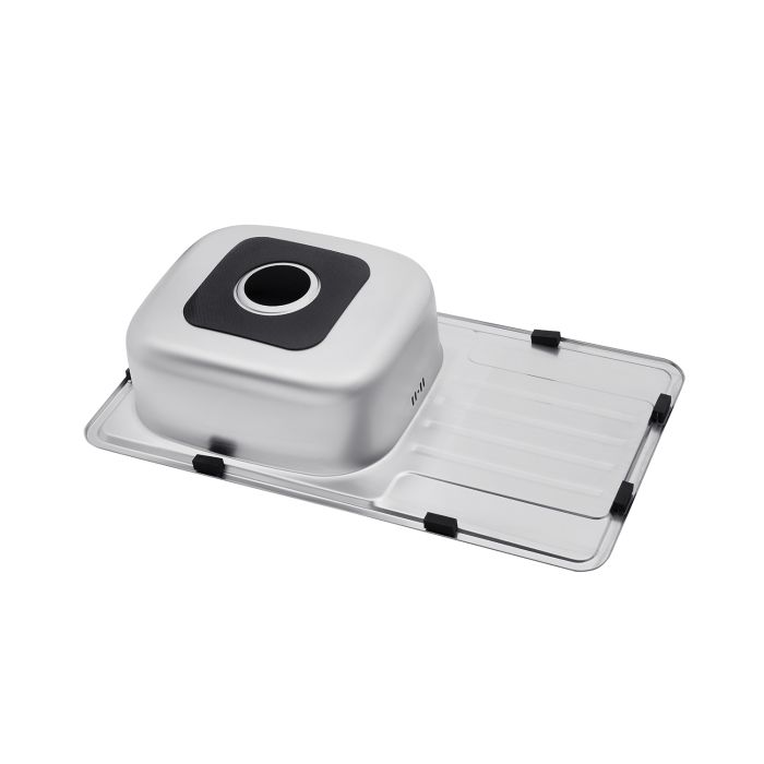 Кухонна мийка Kroner KRP Satin - 7642 (0.8 мм)