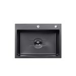 Кухонна мийка Kroner KRP Derby - 5843HM PVD (2,5/0,5 мм)