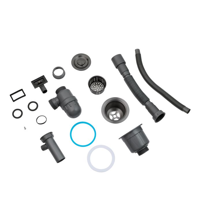 Кухонна мийка Kroner KRP Derby - 5843HM PVD (2,5/0,5 мм)