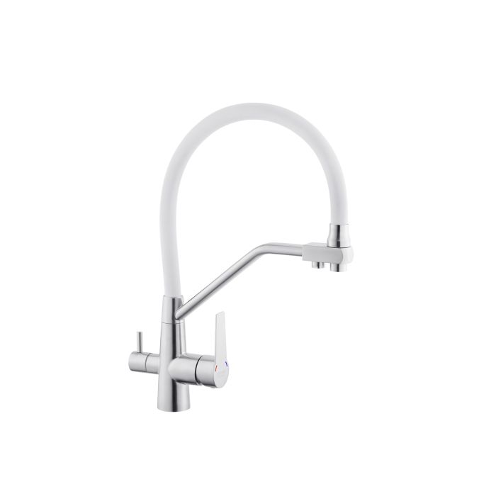 Смеситель для кухни с подключением к фильтру Kroner KRP Edelstahl Klassisch - ESG03817WHI