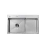 Кухонна мийка Kroner KRP Gebürstet - 7848LHM (3.0/1.0 мм)