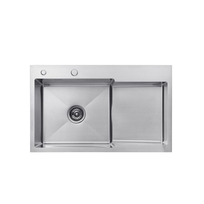 Кухонна мийка Kroner KRP Gebürstet - 7848LHM (3.0/1.0 мм)