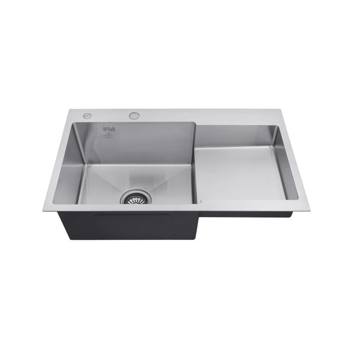 Кухонна мийка Kroner KRP Gebürstet - 7848LHM (3.0/1.0 мм)