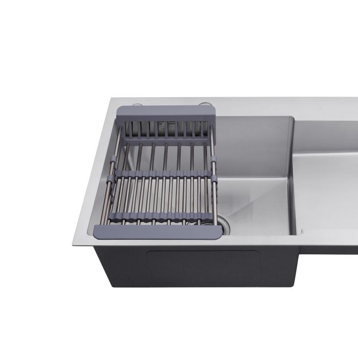 Кухонна мийка Kroner KRP Gebürstet - 7848LHM (3.0/1.0 мм)