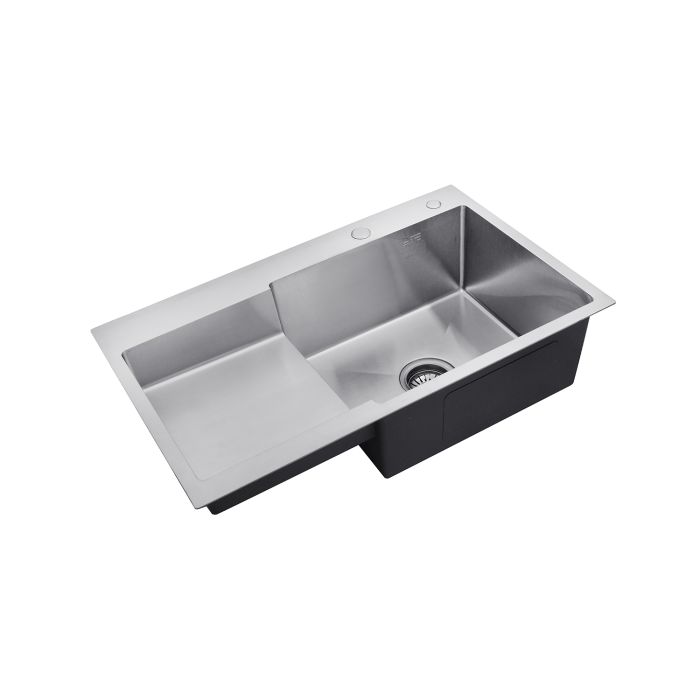 Кухонна мийка Kroner KRP Gebürstet - 7848RHM (3.0/1.0 мм)