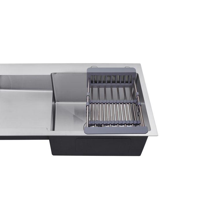 Кухонна мийка Kroner KRP Gebürstet - 7848RHM (3.0/1.0 мм)