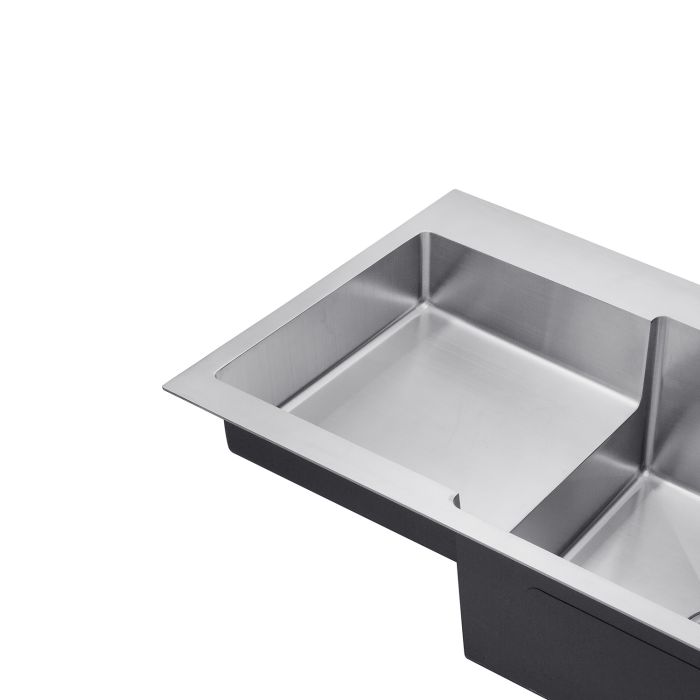 Кухонна мийка Kroner KRP Gebürstet - 7848RHM (3.0/1.0 мм)