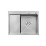 Кухонна мийка Kroner KRP Gebürstet - 6350RHM (3.0/1.0 мм)