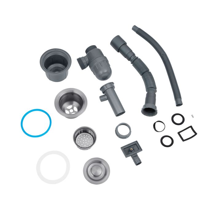 Кухонна мийка Kroner KRP Gebürstet - 6350RHM (3.0/1.0 мм)