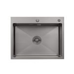 Кухонна мийка Kroner KRP Schwarze - 6350HM PVD (3.0/1.0 мм)