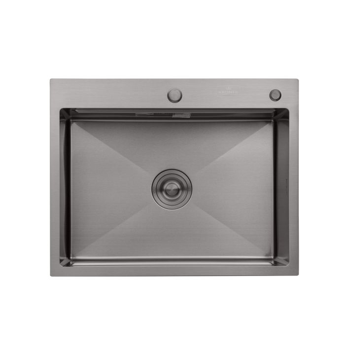 Кухонна мийка Kroner KRP Schwarze - 6350HM PVD (3.0/1.0 мм)