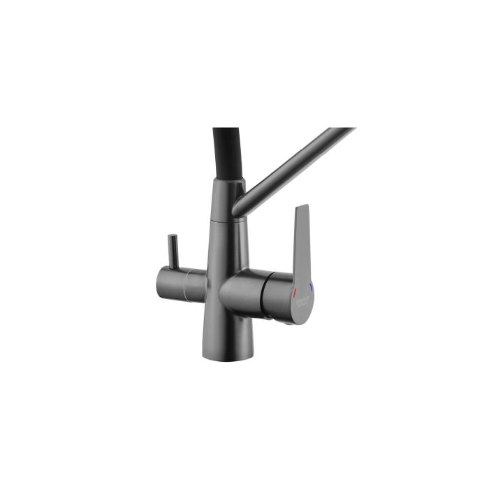 Смеситель для кухни с подключением к фильтру Kroner KRP Edelstahl Klassisch - PVD03817BLK