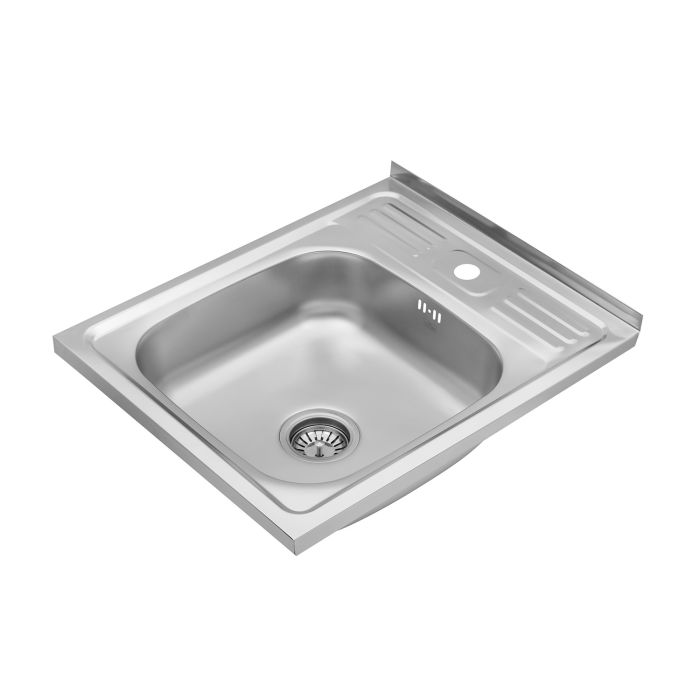 Кухонна мийка накладна Kroner KRP Satin - 6050 (0.6 мм)