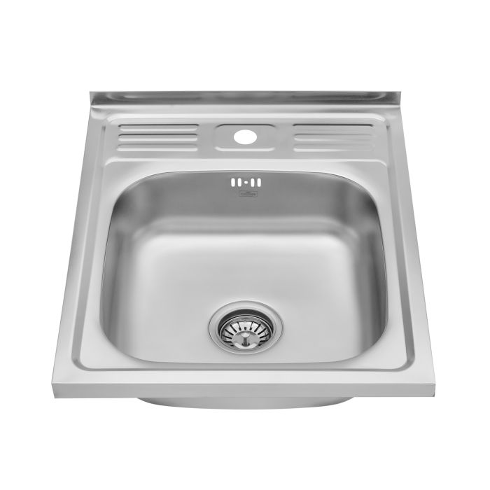 Кухонна мийка накладна Kroner KRP Satin - 6050 (0.6 мм)