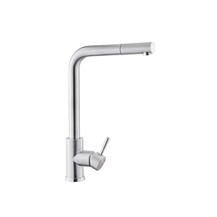 Змішувач для кухні з висувним виливом Kroner KRP Edelstahl Klassisch - ESG03917