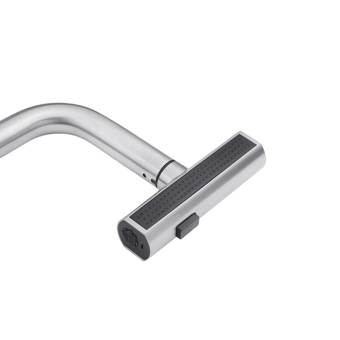 Змішувач для кухні з висувним виливом Kroner KRP Edelstahl Klassisch - ESG03918