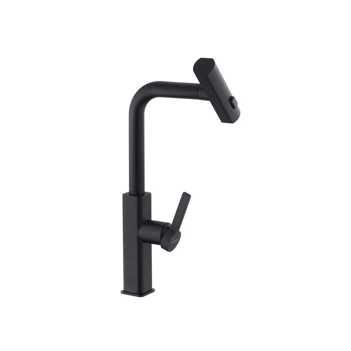 Смеситель для кухни с выдвижным изливом Kroner KRP Edelstahl Klassisch - SCH03918