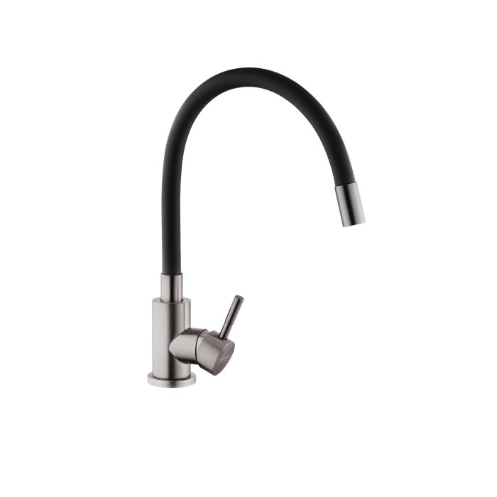 Змішувач для кухні Kroner KRP Edelstahl Klassisch - PVD035BLK