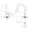 Змішувач для кухні з гнучким виливом Agua Leon - C039