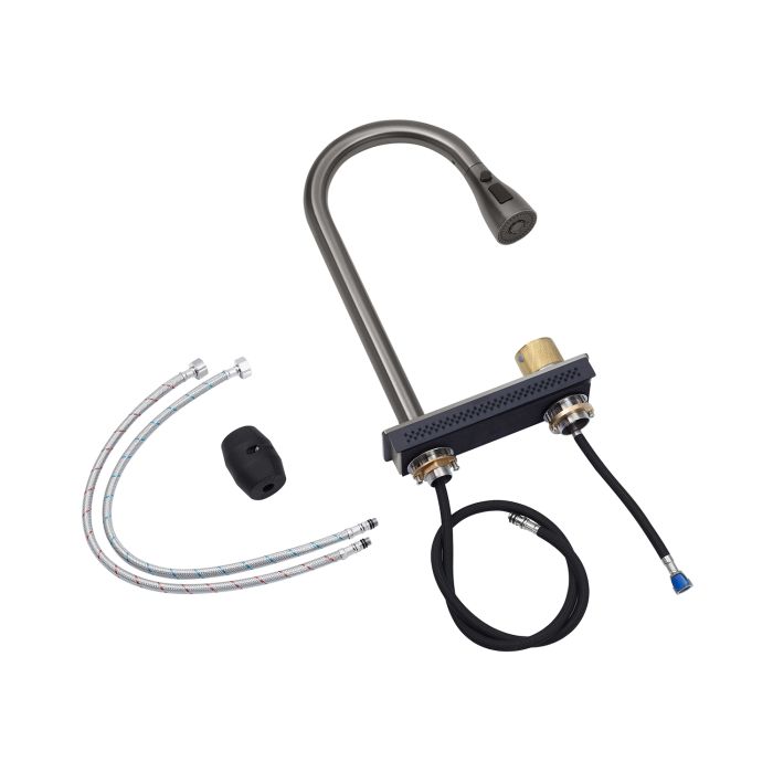 Кухонна мийка Kroner KRP Schwarze - SET7545HM PVD (3.0/0.8 мм)