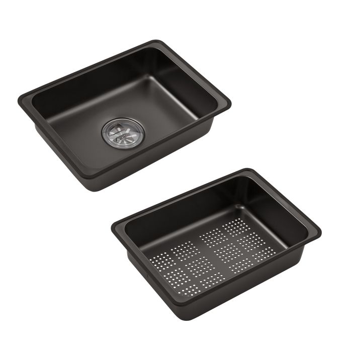 Кухонна мийка Kroner KRP Schwarze - SET7545HM PVD (3.0/0.8 мм)