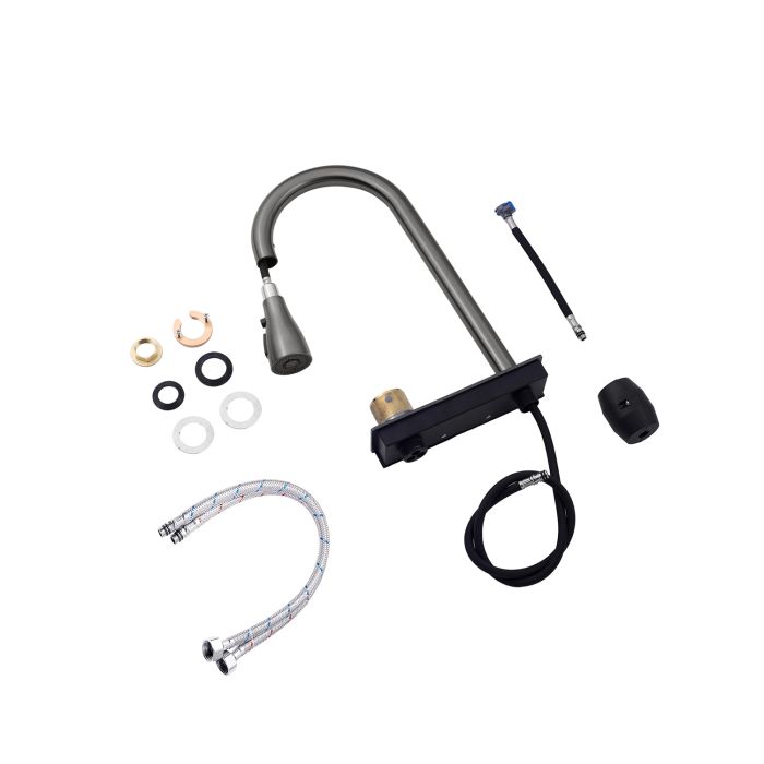 Кухонна мийка Kroner KRP Schwarze - SET7545NB PVD (3.0/0.8 мм)