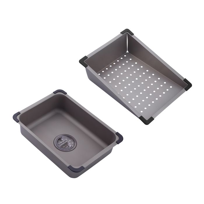 Кухонна мийка Kroner KRP Schwarze - SET7545NG PVD (3.0/0.8 мм)