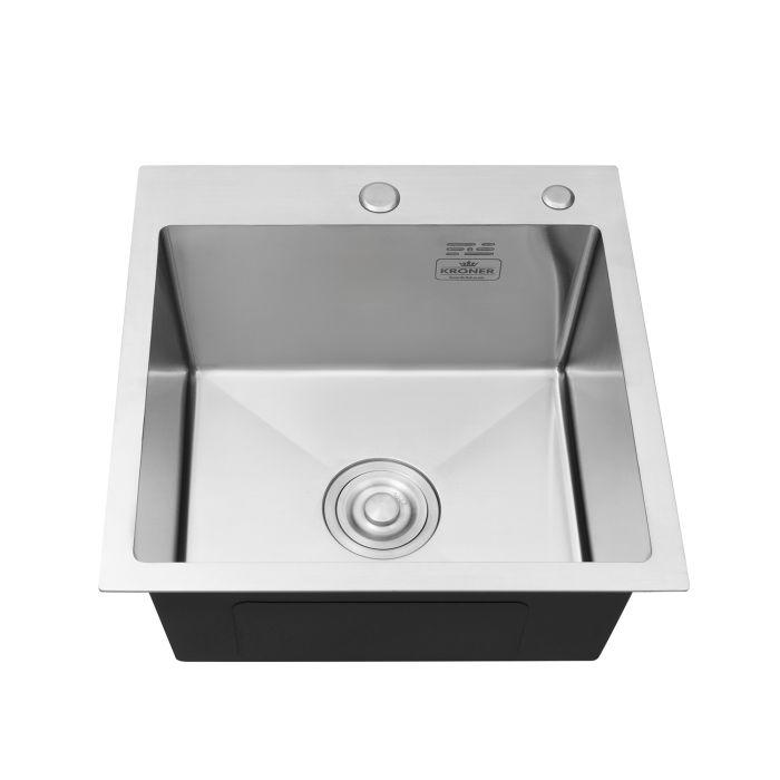 Кухонна мийка Kroner KRP Gebürstet - 4545HM (3.0/1.0 мм)