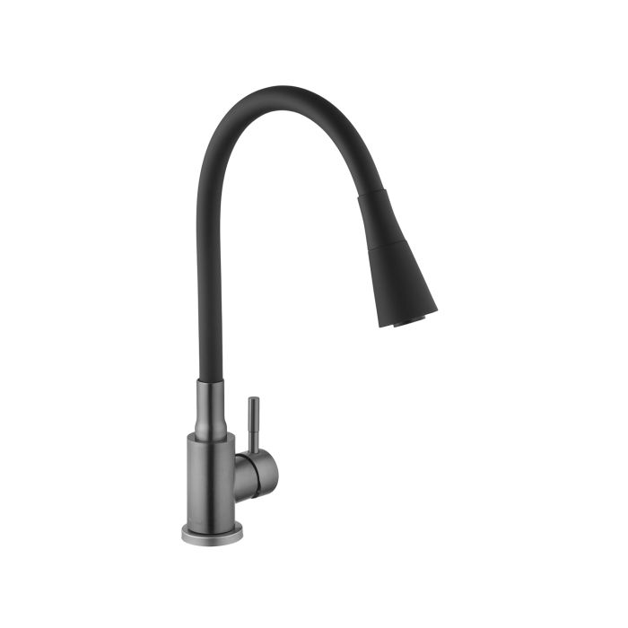 Змішувач для кухні Kroner KRP Edelstahl Klassisch - PVD031BLK