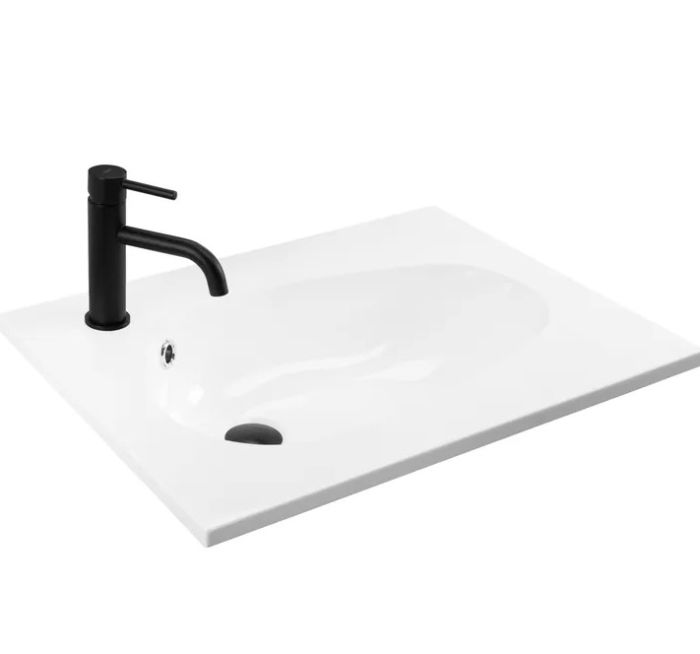Умивальник REA SELENA 60 WHITE врізний білий