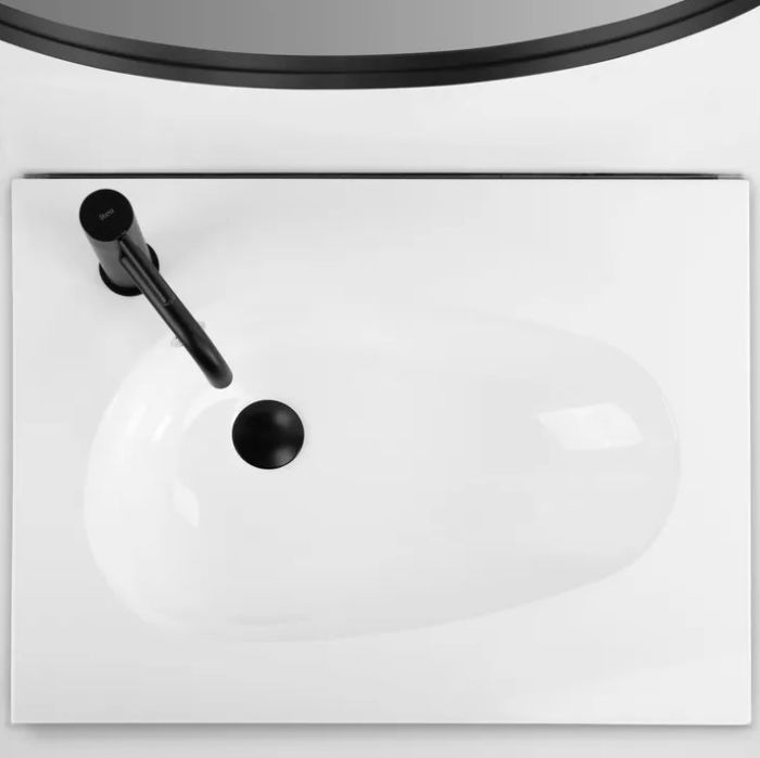 Умивальник REA SELENA 60 WHITE врізний білий