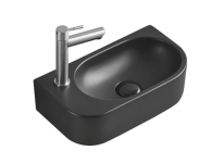 Умывальник MEXEN VIERA 40 BLACK MATT правый накладной подвесной