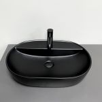 Умывальник VBI TERNI BLACK MATT накладной